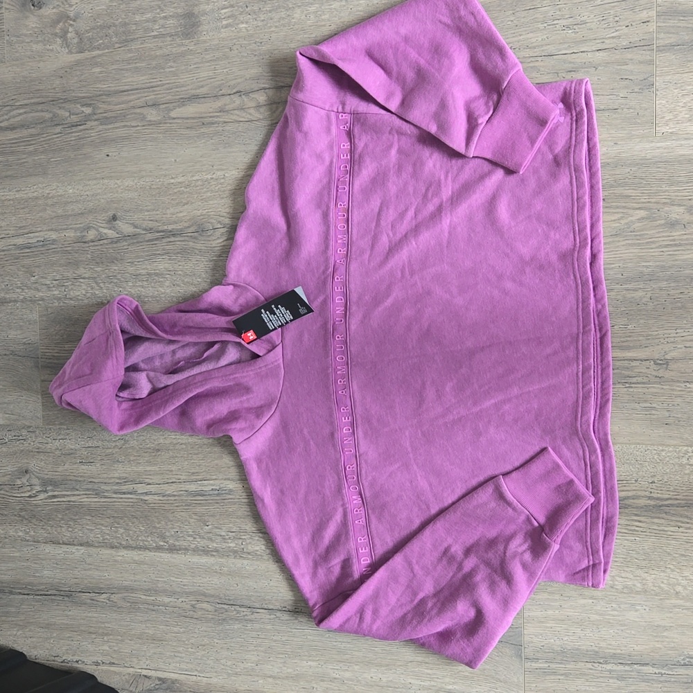Under armour crop loose hoodie sz L New C